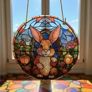 Bunny Suncatcher - Multicolor Home Art